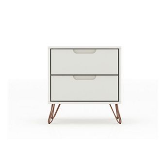 MANHATTAN COMFORT Rockefeller 2-Drawer Nightstand