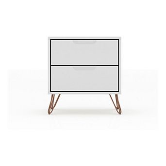 MANHATTAN COMFORT Rockefeller 2-Drawer Nightstand