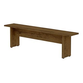 MANHATTAN COMFORT NoMad Rustic Country Dining Bench