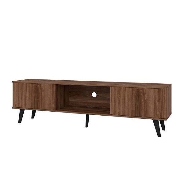 MANHATTAN COMFORT Doyers 70" TV Stand - Nut Brown