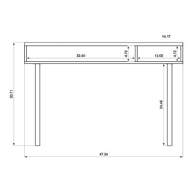 Manhattan Comfort Windsor Console Accent Table