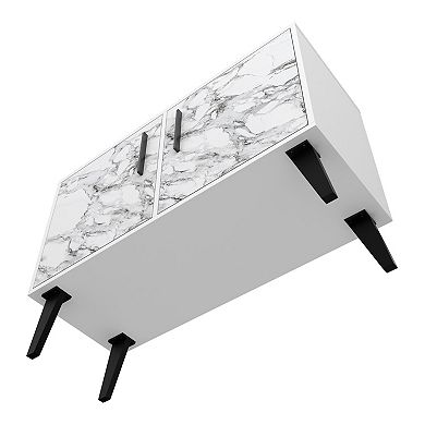 Manhattan Comfort Amsterdam 3-Shelf Double Side Table