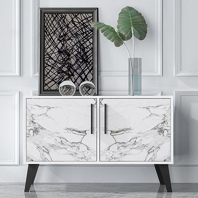 Manhattan Comfort Amsterdam 3-Shelf Double Side Table