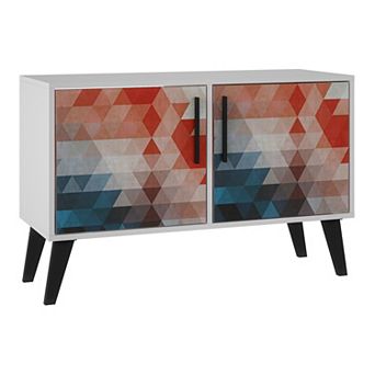 MANHATTAN COMFORT Amsterdam 3-Shelf Double Side Table