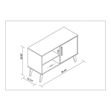 Manhattan Comfort Amsterdam 35" 3-Shelf TV Stand