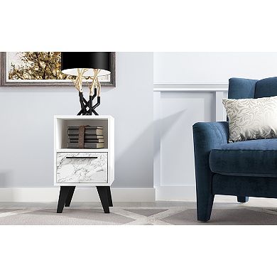 Manhattan Comfort Amsterdam 1-Shelf Nightstand