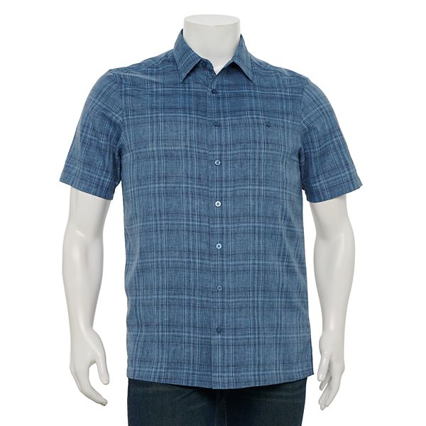Big & Tall Haggar® Classic-Fit Microfiber Button-Down Shirt