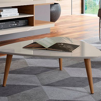 Manhattan Comfort Utopia Triangular Coffee Table