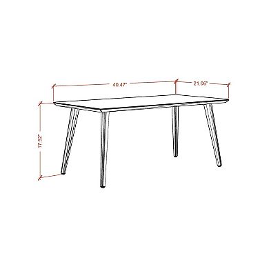 Manhattan Comfort Utopia Low Rectangle End Table