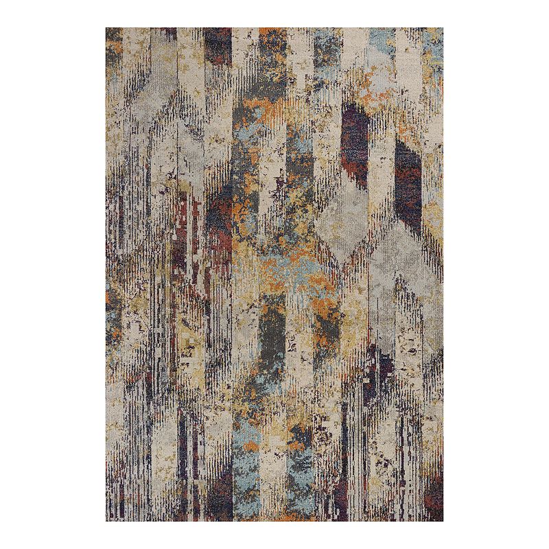 KAS Rugs Mediterra Strata Rug, Multicolor, 8X11 Ft