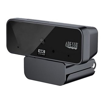 ADESSO Cybertrack H6 4K Ultra HD USB Webcam with Built-in Dual Microphone & Privacy Shutter Cover