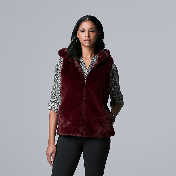 Kohls faux fur clearance vest