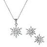 Disney's Frozen 2 Sterling Silver Cubic Zirconia Accent Snowflake Earring & Pendant Necklace Set