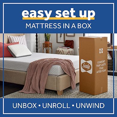Sealy 8" Memory Foam Mattress-in-a-box with Cool & Clean Cover