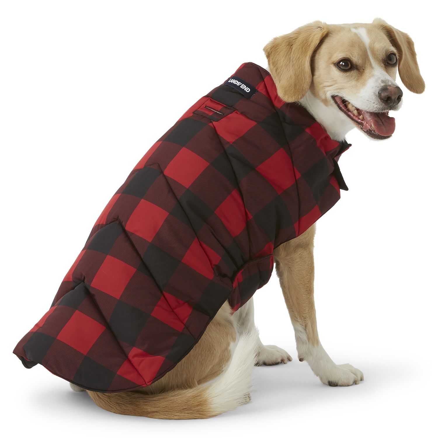 lands end dog puffer vest