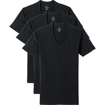 Men's Lands' End Premium Cotton V-Neck Tee - 3 Pack