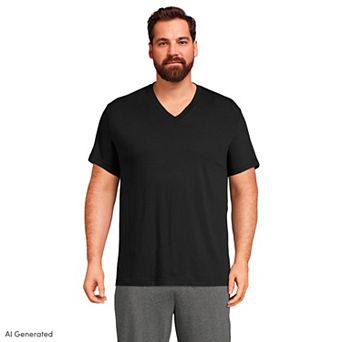 Big & Tall Lands' End V-Neck Undershirt 3 Pack