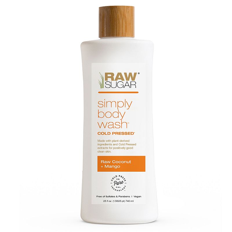 Raw Sugar Simply Body Wash  Raw Coconut + Mango  25 fl oz