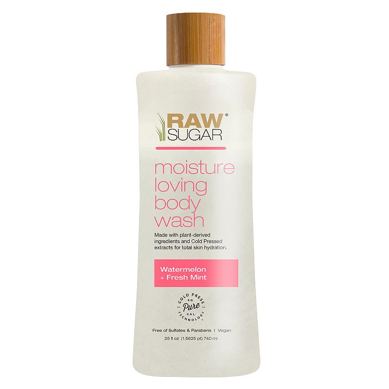 Raw Sugar Moisture Loving Body Wash  Watermelon + Fresh Mint  25 fl oz