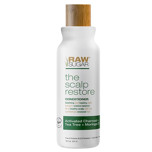 Raw Sugar Living Scalp Restore Conditioner - Activated Charcoal + Tea ...