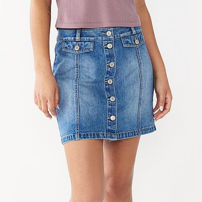 Kohls jean skirt hotsell