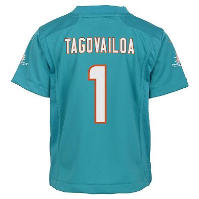 Infant Nike Tua Tagovailoa Aqua Miami Dolphins Game Jersey