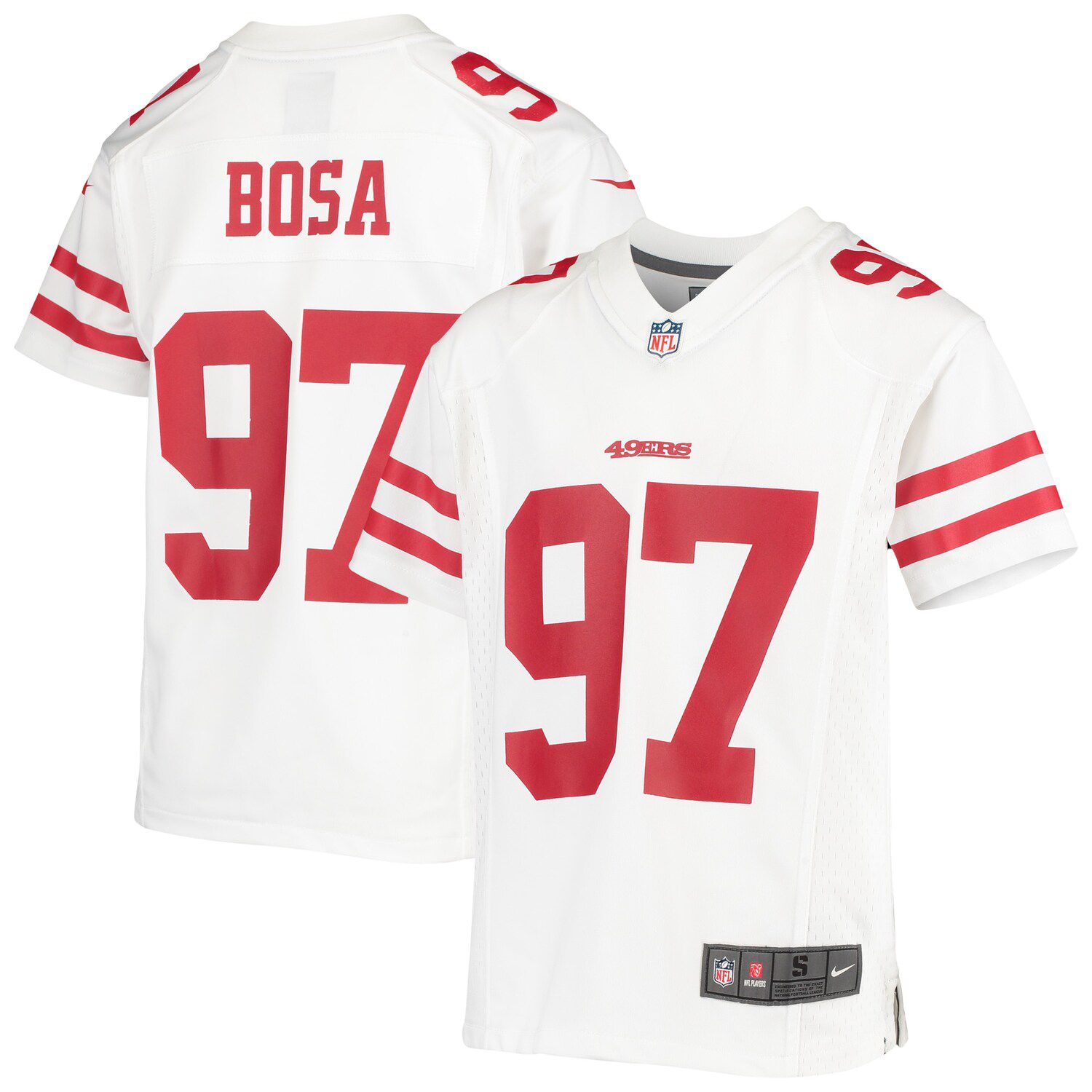 nick bosa white jersey