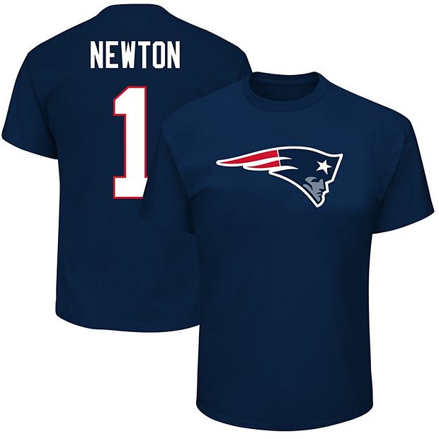 Men s Majestic Cam Newton Navy New England Patriots Big Tall