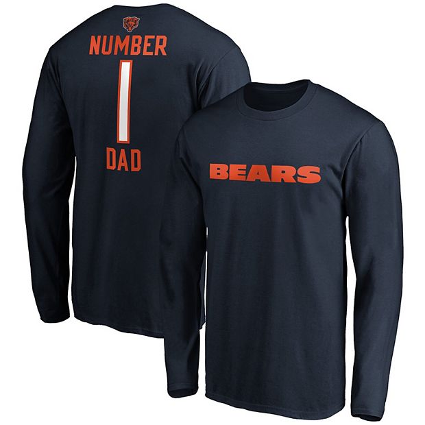 Chicago Bears MEN'S Da Bears Long Sleeve 100% Cotton T-SHIRTS/FANATICS