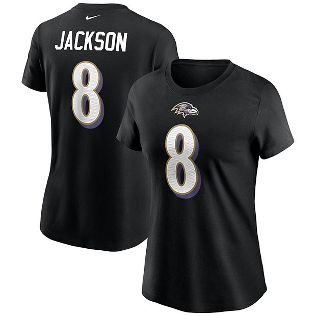 Youth Baltimore Ravens Lamar Jackson Black Name & Number Player Shorts