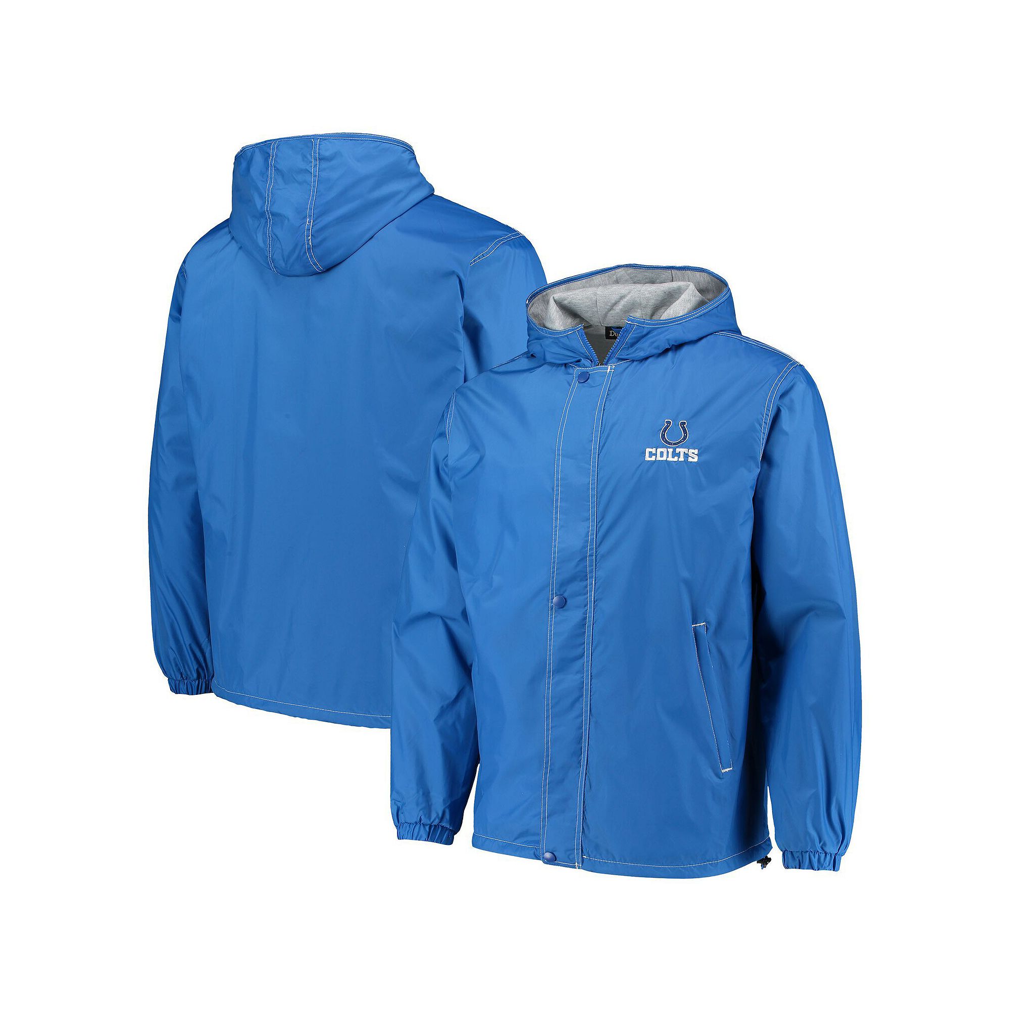 Mens Dunbrooke Royal Indianapolis Colts Logo Legacy Stadium Full-Zip Jacke