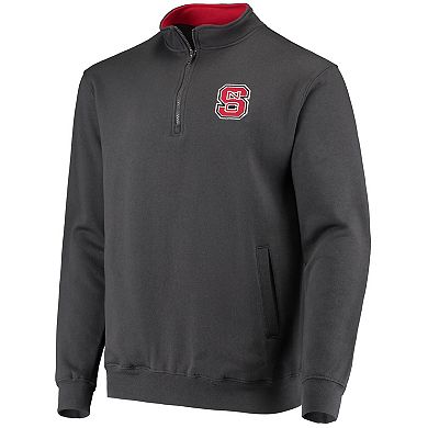 Men's Colosseum Charcoal NC State Wolfpack Tortugas Logo Quarter-Zip Jacket