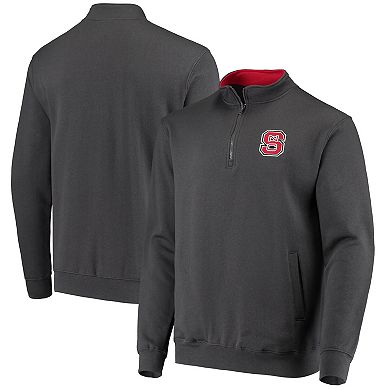 Men's Colosseum Charcoal NC State Wolfpack Tortugas Logo Quarter-Zip Jacket