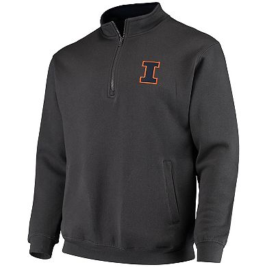 Men's Colosseum Charcoal Illinois Fighting Illini Tortugas Logo Quarter-Zip Jacket