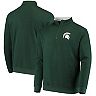 Men's Colosseum Green Michigan State Spartans Tortugas Logo Quarter-Zip Jacket