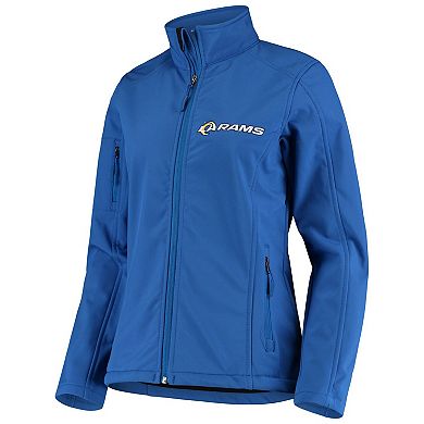 Women's Royal Los Angeles Rams Full-Zip Sonoma Softshell Jacket