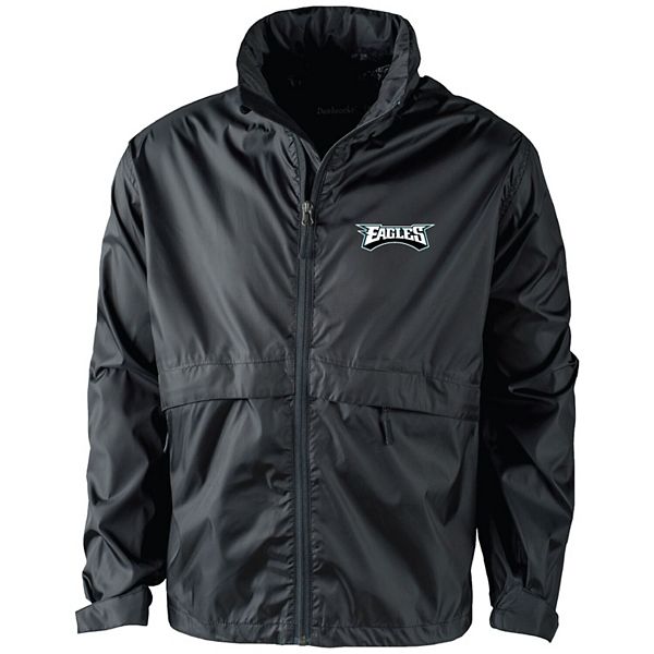 Men's Dunbrooke Black Philadelphia Eagles Circle Sportsman Waterproof  Packable Full-Zip Jacket