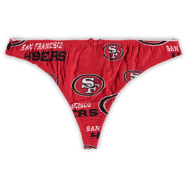 Womens Red SAN FRANCISCO 49ERS Nfl Football Gstring Thong Sexy Panties  Underwear