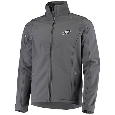 Men's Dunbrooke Charcoal Philadelphia Eagles Sonoma Softshell Full-Zip Jacket