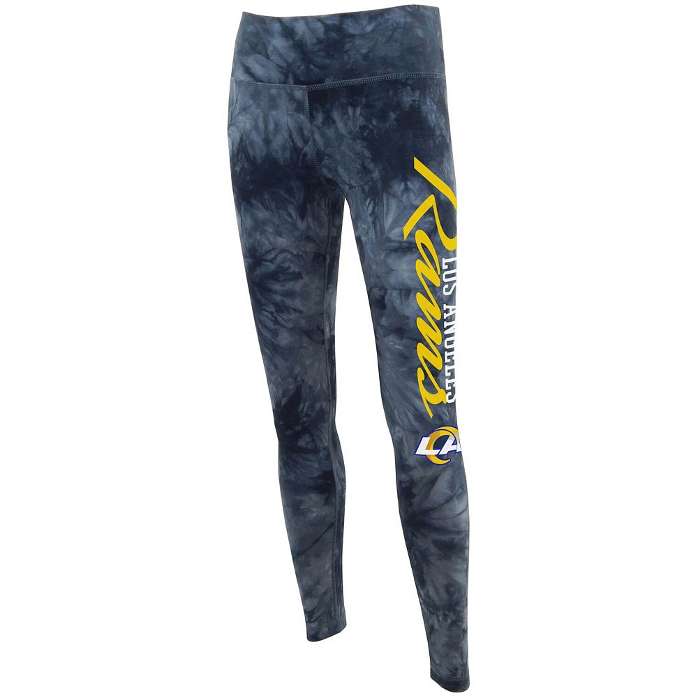 Women's Concepts Sport Black Los Angeles Rams Burst Tie Dye Leggings