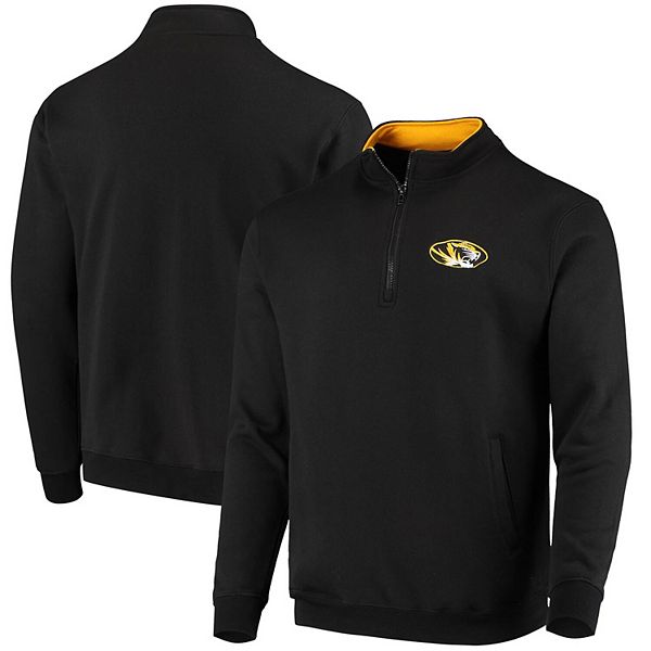 Men's Colosseum Black Missouri Tigers Tortugas Logo Quarter-Zip Jacket