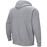 Men's Colosseum Heathered Gray Boise State Broncos Arch & Logo 2.0 Pullover Hoodie