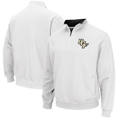 Men's Colosseum White UCF Knights Tortugas Logo Quarter-Zip Pullover Jacket