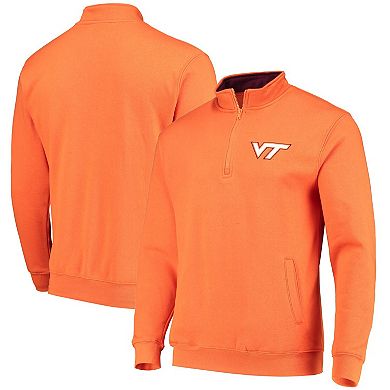 Men's Colosseum Orange Virginia Tech Hokies Tortugas Logo Quarter-Zip Jacket