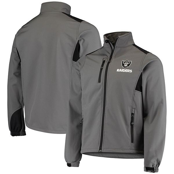 Las Vegas Raiders Cutter & Buck Navigate Softshell Mens Big and Tall Full Zip Jacket