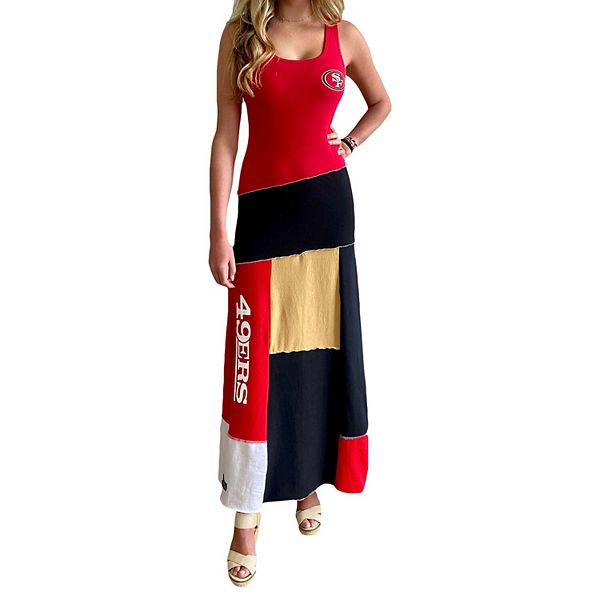 Women's Refried Apparel Scarlet San Francisco 49ers Tri-Blend Sleeveless  Maxi Dress