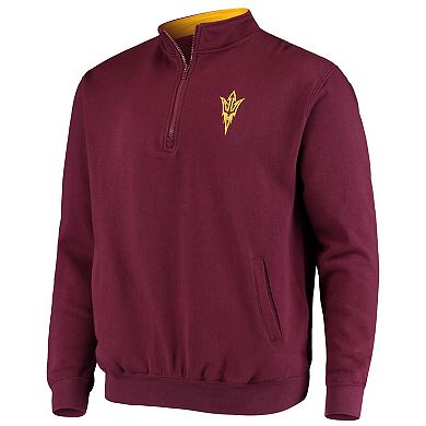 Men's Colosseum Maroon Arizona State Sun Devils Tortugas Logo Quarter-Zip Jacket
