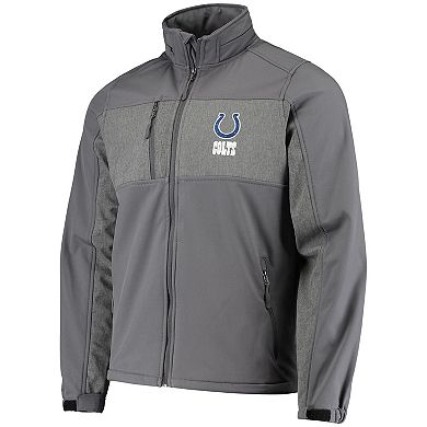 Men's Dunbrooke Graphite Indianapolis Colts Circle Zephyr Softshell Full-Zip Jacket