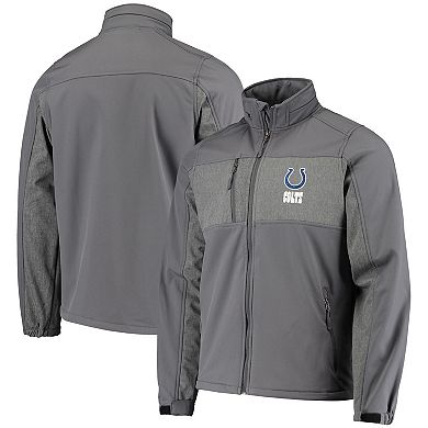 Men's Dunbrooke Graphite Indianapolis Colts Circle Zephyr Softshell Full-Zip Jacket