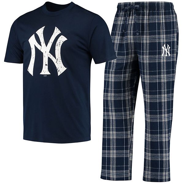 Men's Concepts Sport Navy/Gray New York Yankees Ethos T-Shirt & Pants ...